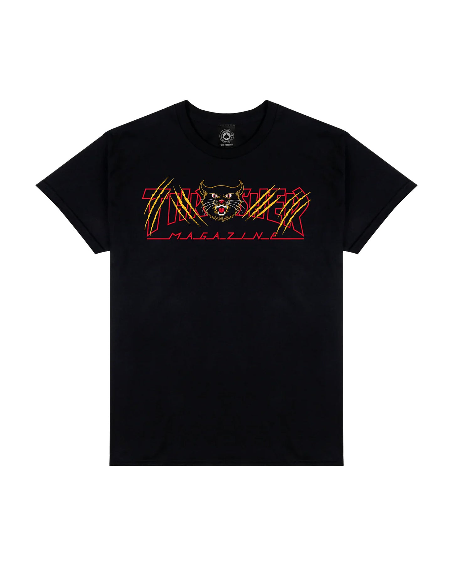 THRASHER GATO BLACK T-SHIRT
