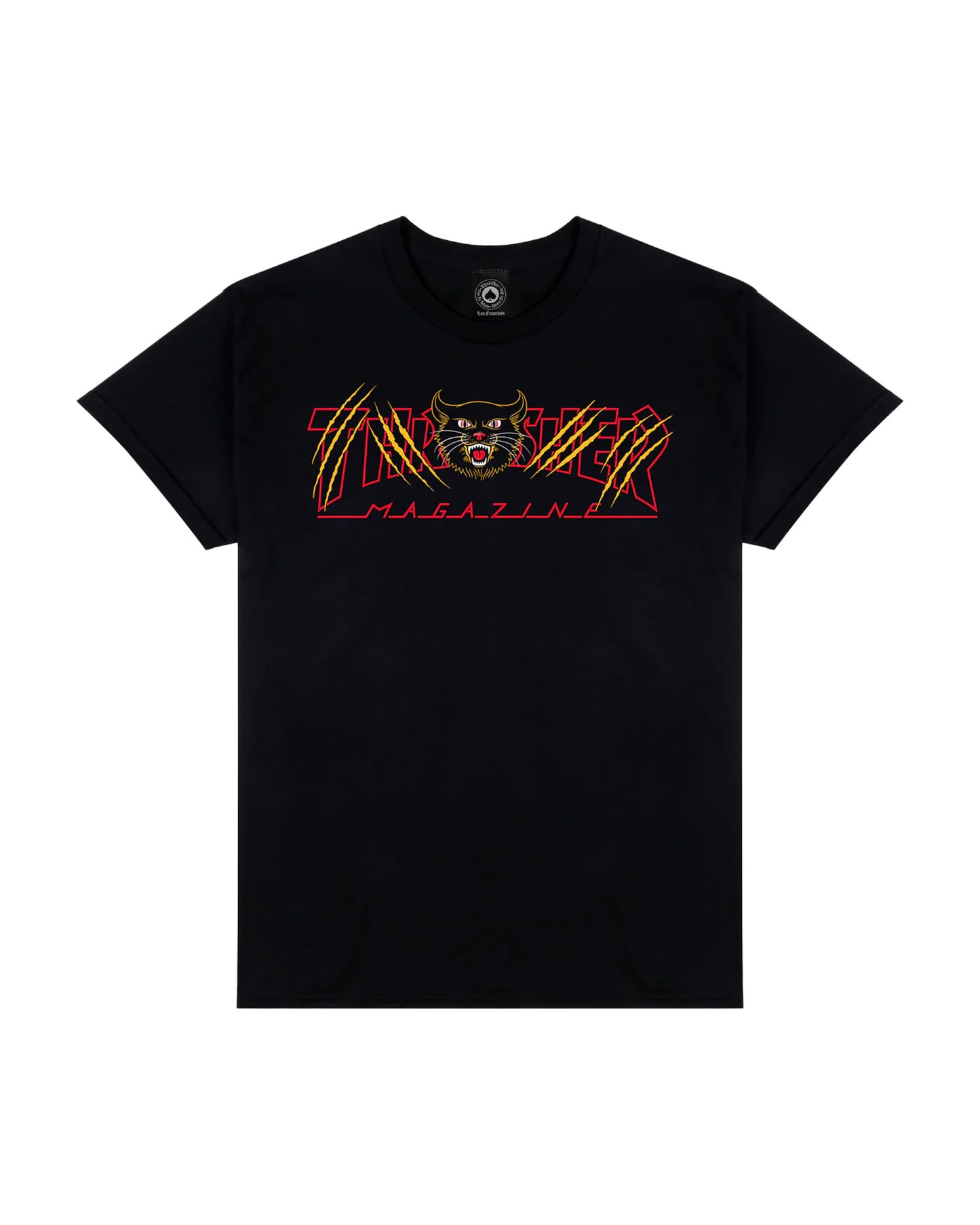 THRASHER GATO BLACK T-SHIRT