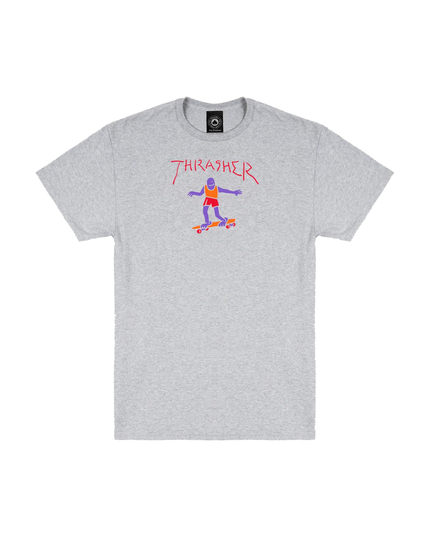 THRASHER GONZ FILL ASH GREY T-SHIRT