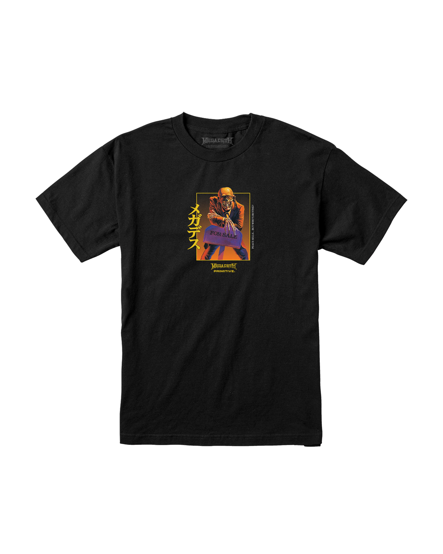 PRIMITIVE MEGADETH PEACE SELLS BLACK TEE