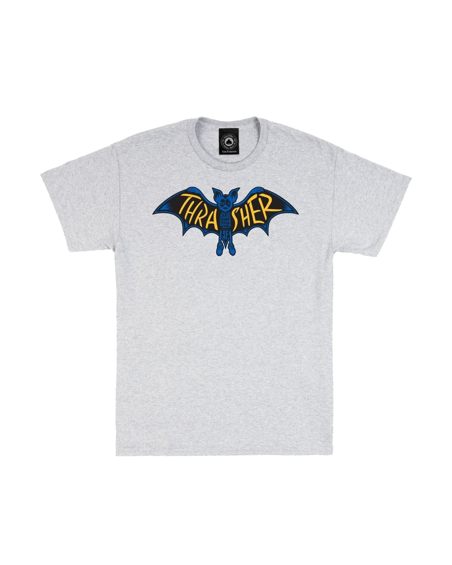 THRASHER BAT GREY TEE