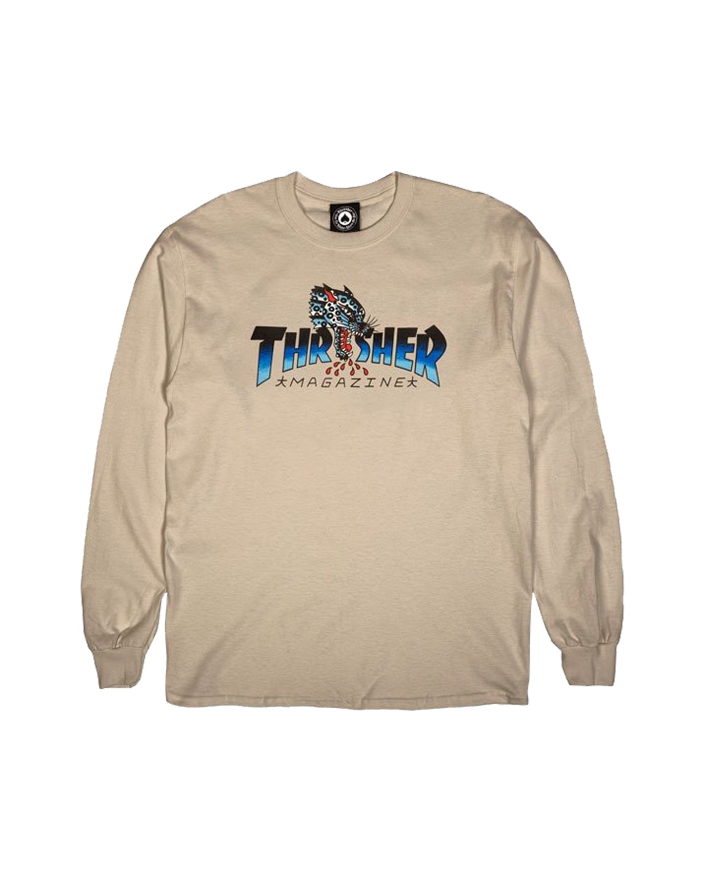 THRASHER LEOPARD MAG LONG SLEEVE SHIRT