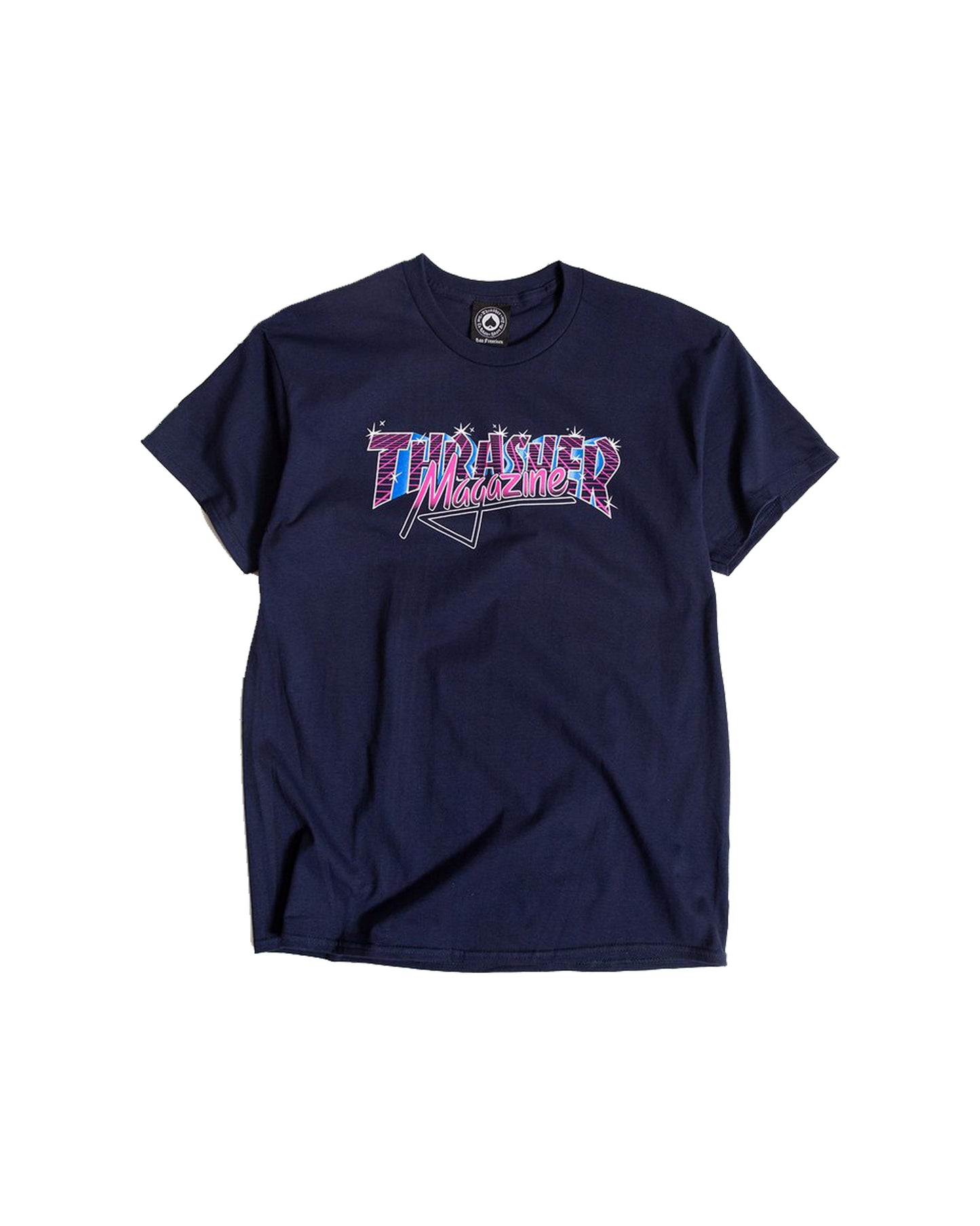 THRASHER VICE LOGO NAVY BLUE TEE