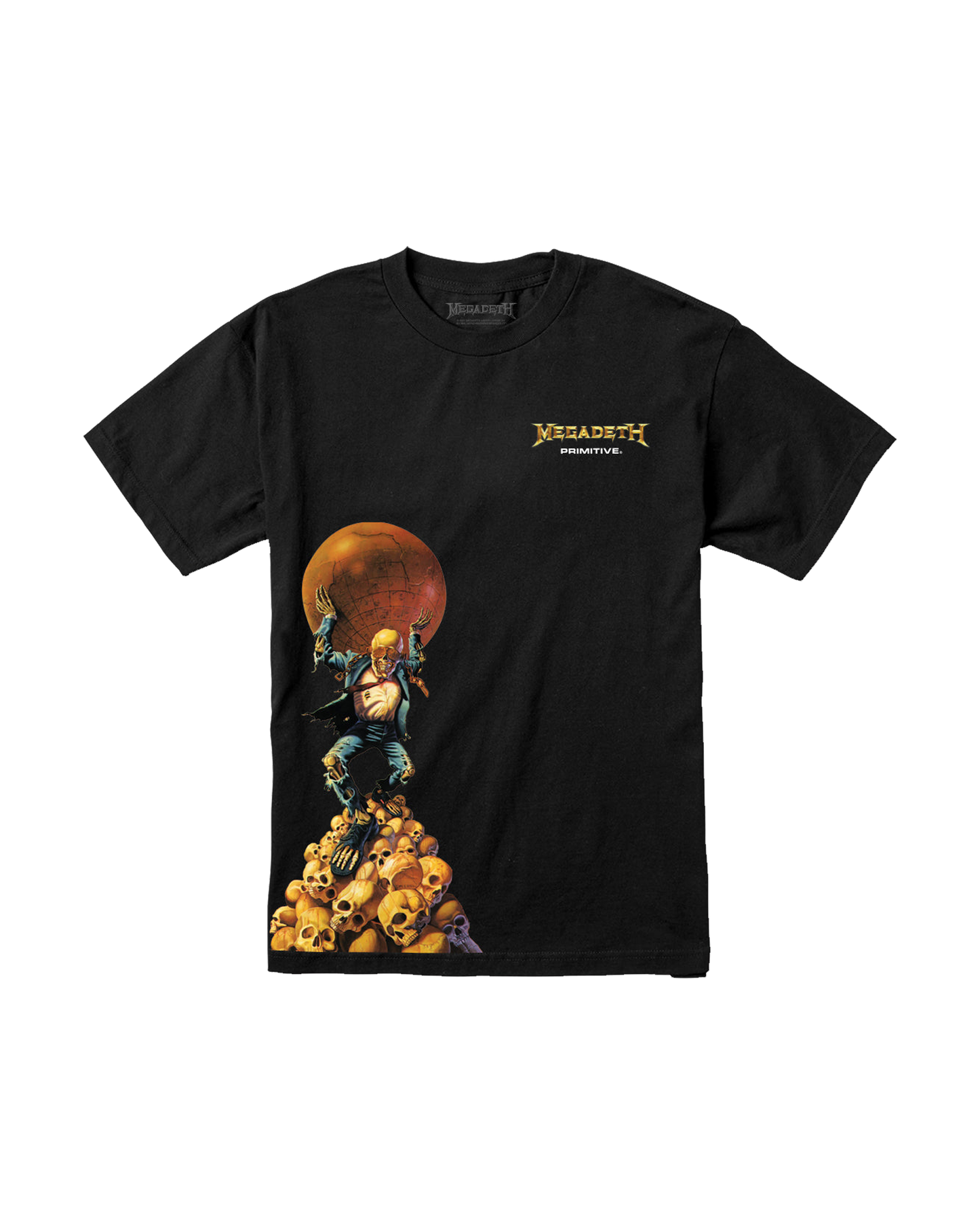 PRIMITIVE MEGADETH DAWN PATROL BLACK TEE