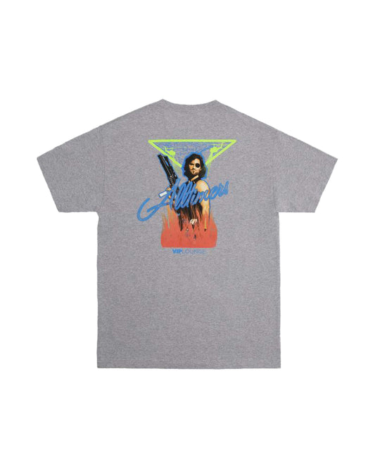 ALLTIMERS PLISSKIN PLAYER GREY HEATHER TEE
