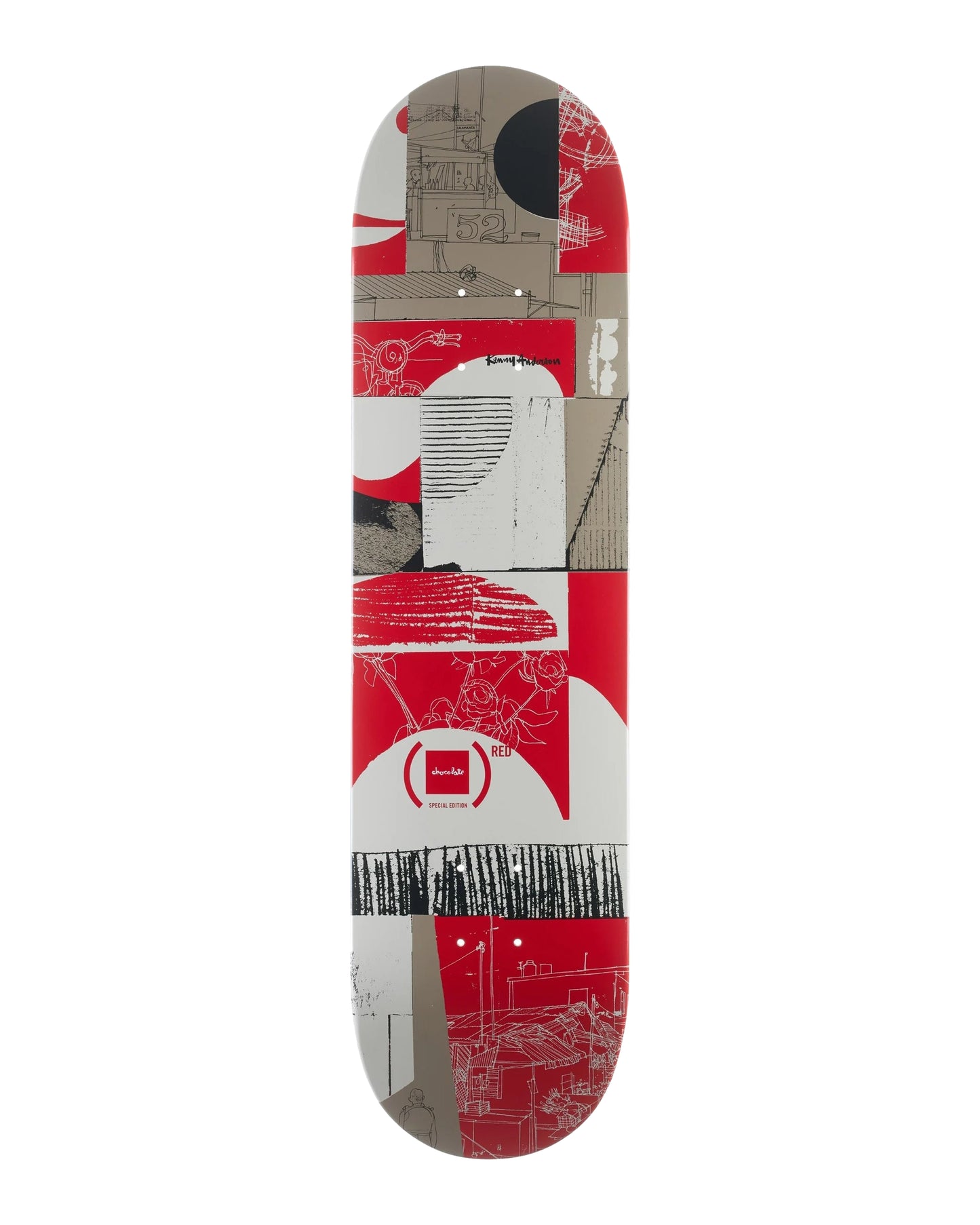 8.25 CHOCOLATE ANDERSON (RED) DECK