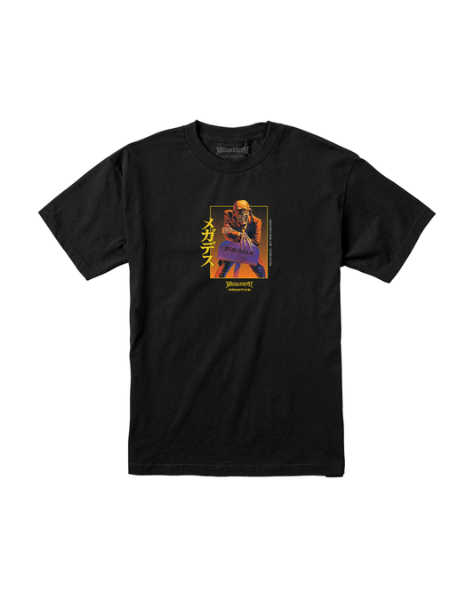 PRIMITIVE MEGADETH PEACE SELLS BLACK TEE