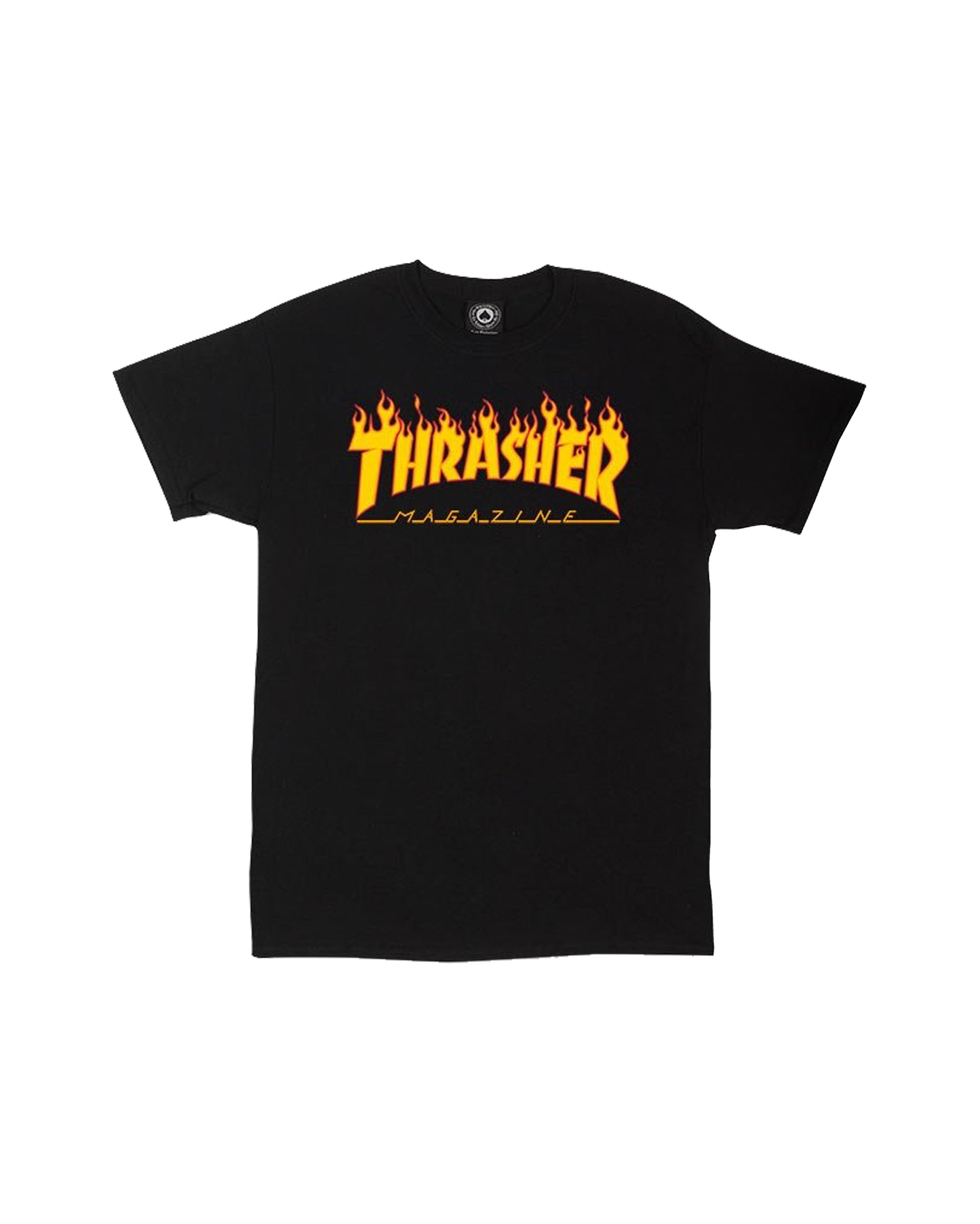 THRASHER FLAME LOGO BLACK T-SHIRT